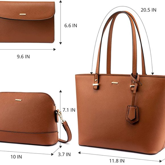 New  3pcs Purse Set   Handbags for Women Shoulder Bags Tote Satchel - Picture 2 of 12